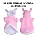 Miniatyrbilde 4 av 5: Pet Hoodie Cat Rabbit Outfit med kaninører søt genser