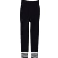 Miniatyrbild 1 av 6: Vinterflickor Leggings Byxor，Opake Strumpbyxor, Elastiska Varma Strumpbyxor,W