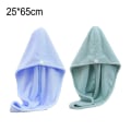 Miniatyrbillede 2 af 5: Mikrofiber Håndklæde Hår Wrap til Kvinder, 2 Pak, Absorberende Hurtig