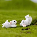 Miniatyrbillede 8 af 8: 8 stk. Miniature Kanin Figurer Fe Haves Kanin Figurer