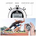 Miniatyrbillede 3 af 7: Stopur Metal Stopur Timer med Baggrundsbelyst 1/100 Sekund