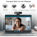 Miniatyrbilde 5 av 6: Full HD-webkamera, USB 1080P Privacy Screen Web-kamera for PC, Autofokus Webcam med mikrofon for videokonferanser, YouTube, Skype, Online Learning,