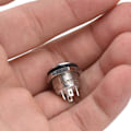 Miniatyrbilde 8 av 8: 5 stk. Trykknappbrytere Rustfritt Stål Flat Toppknapp med LED Selvtilbakestilling Strømtilbehør 12mmDC3‑6V Gul