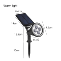Pikkukuva 2 / 5: 4 LED aurinkokäyttöinen Halloween-valonheitin ulkokäyttöön, 180° säädettävä auto