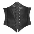 Miniatyrbillede 1 af 7: Kvinde Faux Læder Steampunk Sexet Underbust Korset Bælte Bustier