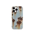 Rustent telefoncover, magnetisk rusten metaltekstur til iPhone 16/15/14/13 Promax (lys finish apple14promax)