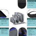 Miniatyrbilde 3 av 5: Husholdning nylon vanntett oppbevaringspose sett tredelt nylon