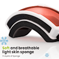 Miniatyrbillede 3 af 5: Dobbeltlags Anti-Fog Cylindriske Skibriller Sne Sport