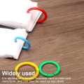 Miniatyrbillede 4 af 5: 100 stk. Plastik Binder Ringe Plastik Løsblade Ringe