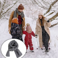 Pikkukuva 5 / 5: Talven pehmeä ja lämmin huivi lapsille