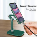 Miniatyrbilde 4 av 7: Bordtelefonholder, nettbrettholder Sammenleggbar smarttelefonholder med justerbar høyde og vinkel, dockholder for iPad-nettbrettsmarttelefoner (4-10,5 tommer)