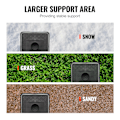 Miniatyrbild 6 av 9: SucceBuy Trailer Jack Block 6000 lbs, RV Stabiliseringsstöd 4-Pack, Resetillbehör