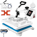 Miniatyrbild 3 av 11: SucceBuy 12x15 Tum 5-i-1 Värmepressmaskin Vit för Hattar & Skor