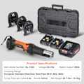 Miniatyrbild 11 av 11: SucceBuy Pro Pressverktyg Rörpressningssats, M15 M22 M28 Back, Batterisats