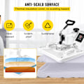 Miniatyrbild 11 av 11: SucceBuy 12x15 Tum 5-i-1 Värmepressmaskin Vit för Hattar & Skor