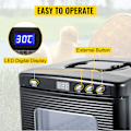 Miniatyrbild 7 av 11: SucceBuy Inkubator för reptiler 25L digital ägginkubator 2-60°C svart