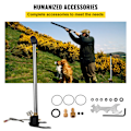 Miniatyrbild 10 av 11: SucceBuy 3-stegs PCP-handpump, 4500 PSI, med tryckmätare för luftpistolgevär silver