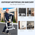 Miniatyrbild 9 av 11: SucceBuy Teleskopisk Förlängningsstege 5 m A-form med Stabiliseringsstång för Husbil