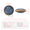 Miniatyrbild 11 av 11: SucceBuy Stål Tongue Drum 14 tum 15 Toner C Dur Marinblå