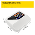 Miniatyrbild 11 av 11: SucceBuy Extern Elektrisk Kontroller för 3-9KW Bastuaggregat med Tempsensor 380V-415V