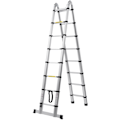Miniatyrbild 3 av 11: SucceBuy Teleskopisk Förlängningsstege 5 m A-form med Stabiliseringsstång för Husbil