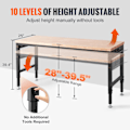 Miniatyrbild 8 av 9: SucceBuy Arbetsbänk med Uttag 3000lbs Maxlast