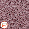 Miniatyrbild 1 av 2: Miyuki seed beads 11/0, matte glazed opaque fig, 10g lila