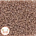 Miniatyrbild 2 av 2: Miyuki seed beads 11/0, matte glazed opaque nutmeg AB, 10g brun