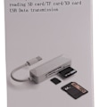 Miniatyrbillede 3 af 5: Mini hukommelseskortlæser 3 i 1 kortlæser Usb C kortlæser til Tfsd Xd