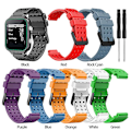 Miniatyrbillede 5 af 5: Rem til Garmin Approach S20 Monokrom Urrem til Garmin Approach S20 Silikone Udskiftning Mode Armbånd til Garmin