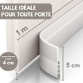 Miniatyrbillede 2 af 5: Trækstopper & Dørtætning - NY Isoleret Dørbund (Hurtig at Installere), Ideel til Isolering Mod Kulde, Støj & Fugt (1 x Hvid)..DEBUNS