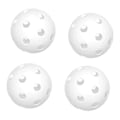 Miniatyrbillede 1 af 5: 4x Floorball bolde hule unihockey bolde til spillere professionelle træning hvid