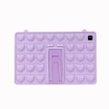 Miniatyrbild 1 av 5: Pop Fidget Leksaksskal för Samsung Galaxy Tab Push Bubble Skyddande Stötsäkert Skal Lila T515-T510 10.1