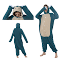 Miniatyrbillede 1 af 10: Polar Fleece Serie Halloween Tegneserie Dyr Onesie Pyjamas MJ51 Par Pyjamas Snorlax M