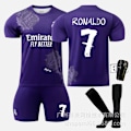 Pikkukuva 3 / 9: Real Madrid Y3 violetti yhteistyömallisto 5 Bellingham 7C Row Vinicius No. 10 jalkapalloasu Purple size 15 socks twenty four#