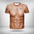 Miniatyrbilde 5 av 5: 1/2/3 Fashion 3D-trykt kortermet trykk for menn 2XL 2XL 1Set