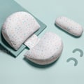 Miniatyrbilde 1 av 2: Graviditetspute midje beskyttelse side sovepute mage støtte sove side sovepute ammepute U-formet midjepute sommer White One Size