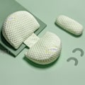 Miniatyrbilde 1 av 2: Graviditetspute midje beskyttelse side sovepute mage støtte sove side sovepute ammepute U-formet midjepute sommer green One Size