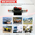 Pikkukuva 5 / 5: Auton sulakekatkaisija, Automaattinen katkaisija auton suojaukseen 12V - 24V DC, Manuaalinen nollauskytkin auton audio sulake, Inline sulakerasia (100A)