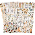 Miniatyrbillede 1 af 5: Vintage Scrapbooking Tilbehør Pakke (200 stk) til Scrapbooking Journaling Bullet Journaling Planner Botanisk Papir Sticker Craft Kit Æstetisk