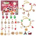 Miniatyrbild 8 av 8: Julkalender Presentask 24 Rutor Advent MJ51 Barnarmband DIY Blind Box Semesterpresent M-26(Red Christmas Tree)