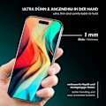 Miniatyrbillede 2 af 5: IC-etui kompatibelt med Apple iPhone 15 Pro Max – silikoneskal, fuldstændig transparent, transparent mobiltelefon beskyttelsesetui