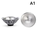 Miniatyrbild 1 av 5: IC Handgjord Silver Tekopp Stil Keramisk Tekopp Teskål Emalj A1