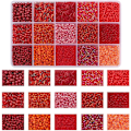 Miniatyrbilde 1 av 7: Fargerike Mini Rose Perler - Perlesett for Armbånd og Halskjeder RED