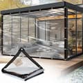 Transparent Waterproof Tarp - Outdoor - 2m * 2m - Rainproof - UV Resistant - Sealed Waterproof Tarp - with Storage Space