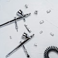 Miniatyrbillede 5 af 5: Airbrush Adapter Sæt, Hurtigudløsning Airbrush Adapter Kit, Nylon Flettet Luftslange, til Luftkompressor