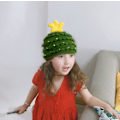 Miniatyrbilde 3 av 5: Nye høst- og vinterluer for foreldre og barn, vestlige juleluer for voksne og barn, juletre-stjerneluer i ull, varme gaver green Children 45-53cm