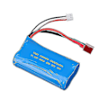 Miniatyrbilde 1 av 5: 7.4v 3000mah 18650 Lipo-batteri 2s for Q46 Wltoys 104009 12423 12428 10428 12429 12401 12402 12402a Rc-bil reservedeler