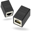 Pikkukuva 1 / 5: RJ45 Liitin Suojattu Cat7/Cat6A/Cat6/Cat5E Ethernet Kaapelin Jatko Naaras-Naaras Liitin 2 kpl, DEBUNS