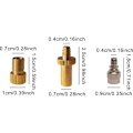 Miniatyrbild 3 av 5: 15 st Cykelventiladapterset Reduceringsmunstycken Däckpumpadapterset Bollpumpsnål Universal..DEBUNS